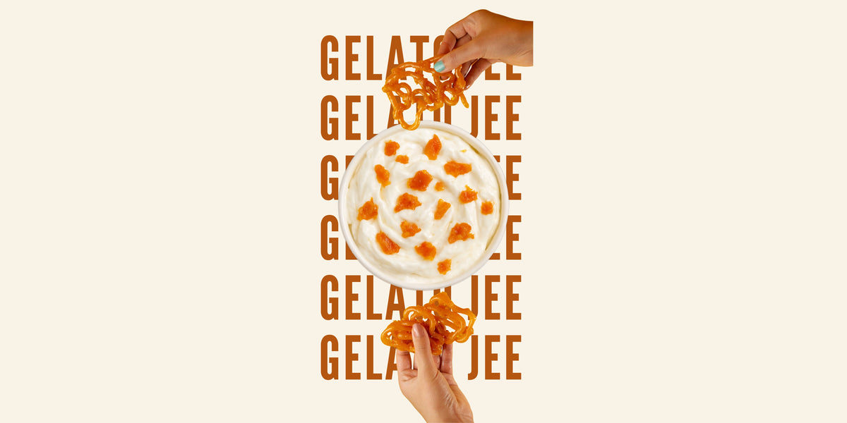 Gelato Jee Jalebi-inspired gelato artwork